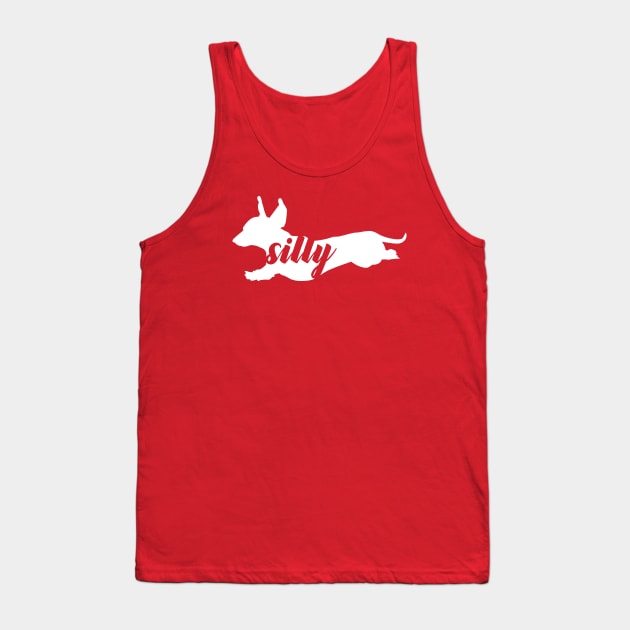 Dachshund Sausage Dog Silly Tank Top by Lisa